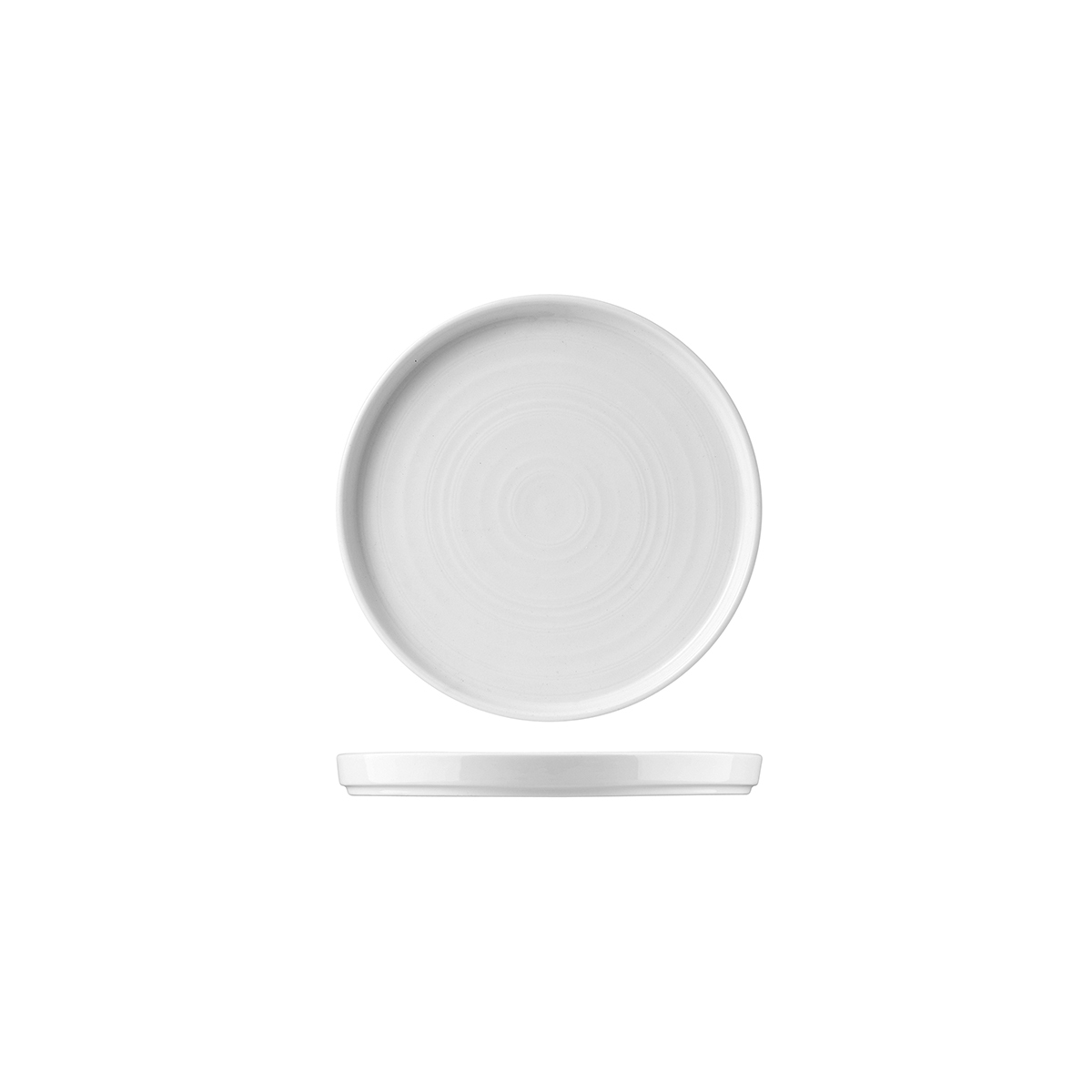 Churchill Chefs Plate Round Walled Plate-210mm Ø White