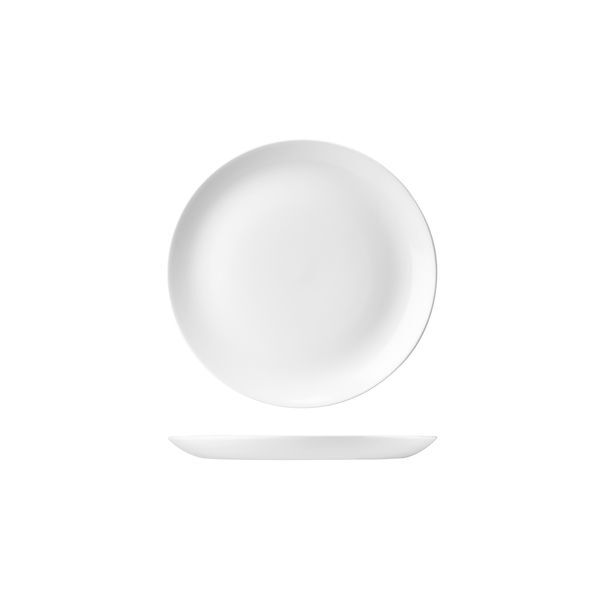 Churchill Evolve Round Coupe Plate-165mm Ø White