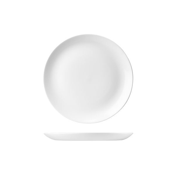 Churchill Evolve Round Coupe Plate-217mm Ø White