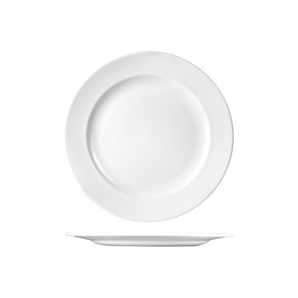 Churchill Classic Round Wide Rim Plate-273mm Ø White