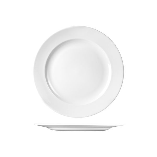 Churchill Classic Round Wide Rim Plate-280mm Ø White