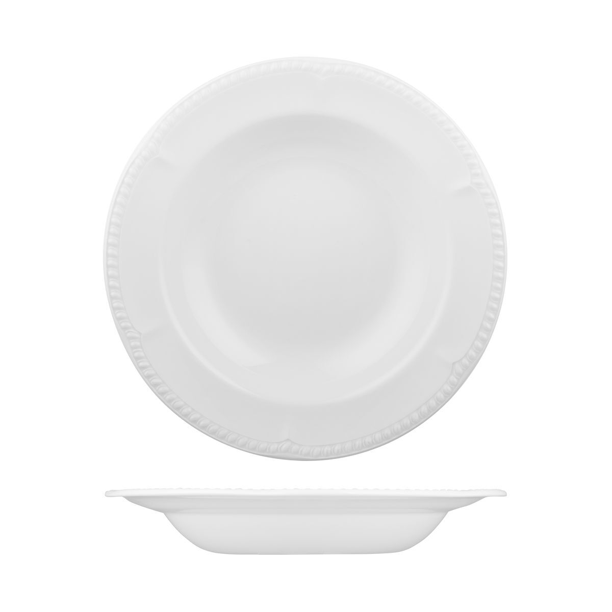 Churchill Buckingham Round Wide Rim Pasta Plate-280mm Ø | 625mm White