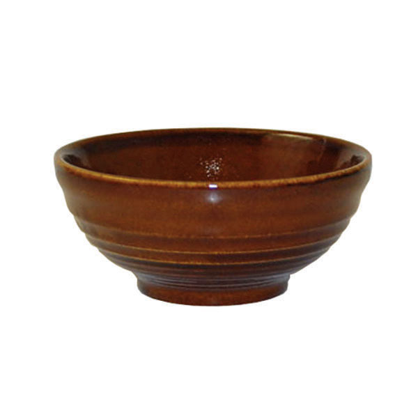 Churchill Bit On The Side Ripple Bowl-104mm Ø | 49mm H | 170mL Cinnamon