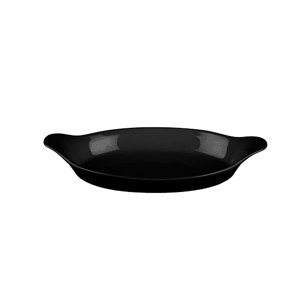 Churchill Cookware Oval Gratin- 232X125mm | 380mL Black