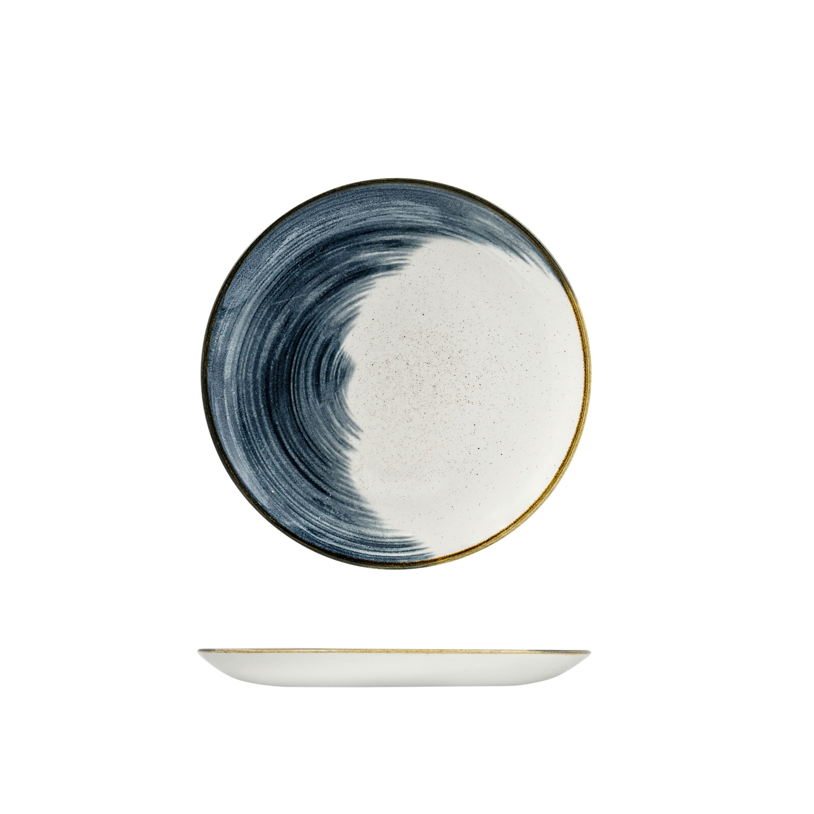 Churchill Stonecast Accents Round Plate-Coupe, 260mm Blueberry Accents