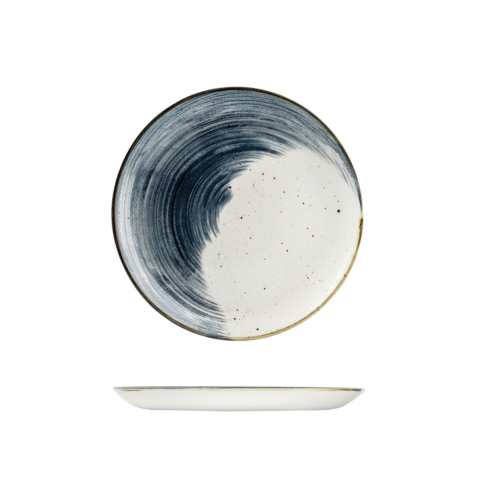 Churchill Stonecast Accents Round Plate-Coupe, 288mm Blueberry Accents