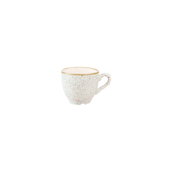 Churchill Stonecast Espresso Cup-100mL Barley White