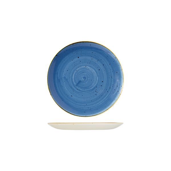 Churchill Stonecast Round Coupe Plate-165mm Ø Cornflower Blue