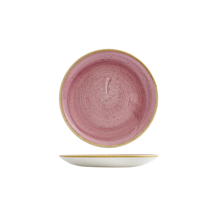 Churchill Stonecast Round Coupe Plate-165mm Ø Petal Pink