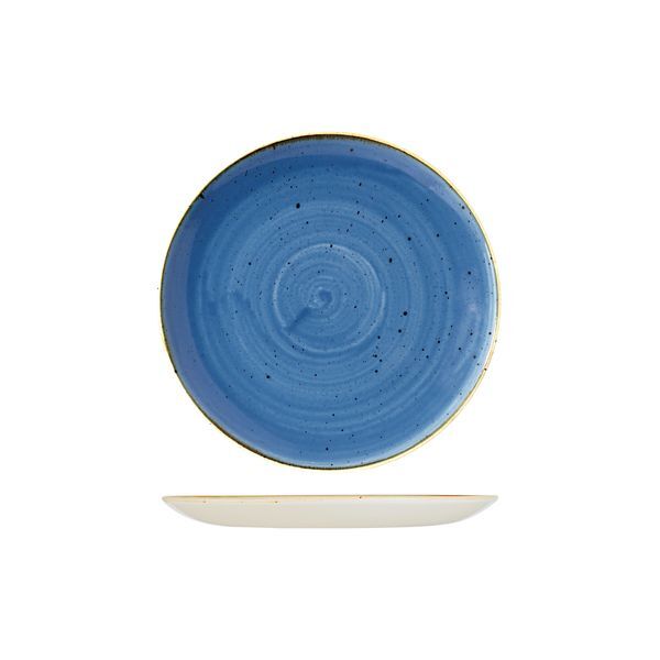 Churchill Stonecast Round Coupe Plate-217mm Ø Cornflower Blue