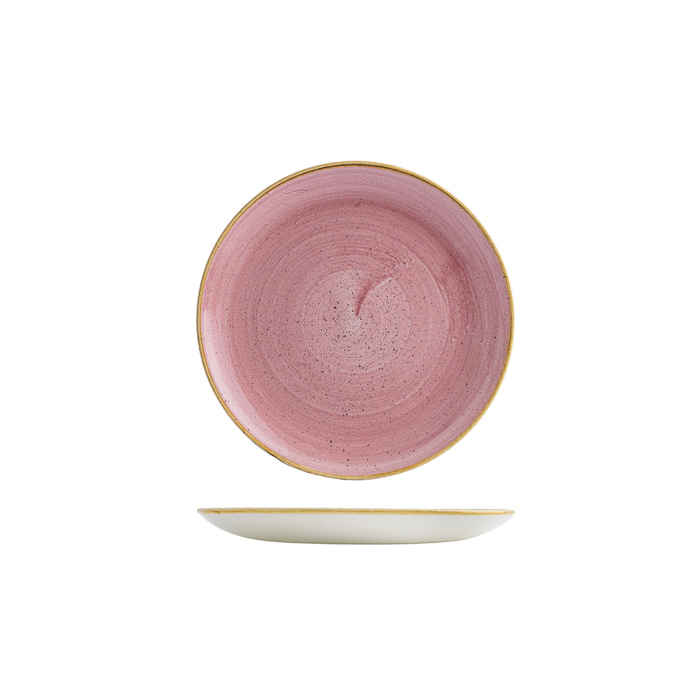 Churchill Stonecast Round Coupe Plate-217mm Ø Petal Pink