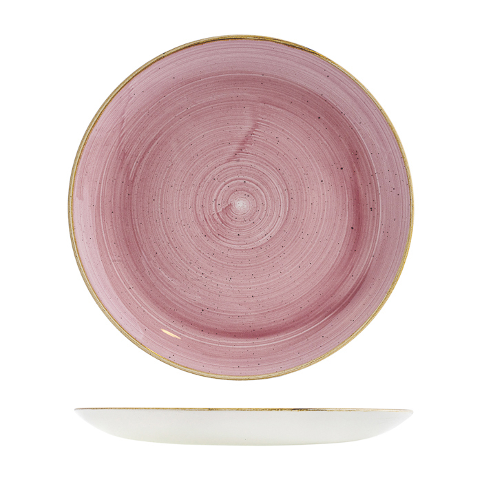 Churchill Stonecast Round Coupe Plate-288mm Ø Petal Pink