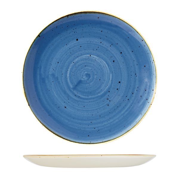 Churchill Stonecast Round Coupe Plate-324mm Ø Cornflower Blue