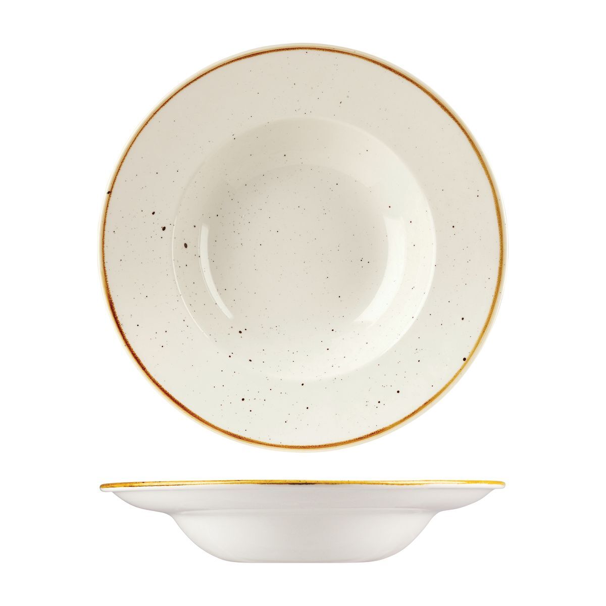 Churchill Stonecast Wide Rim Bowl-280mm Ø Barley White