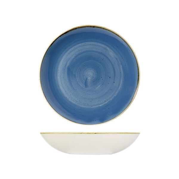 Churchill Stonecast Round Coupe Bowl-248mm Ø | 1136mL Cornflower Blue