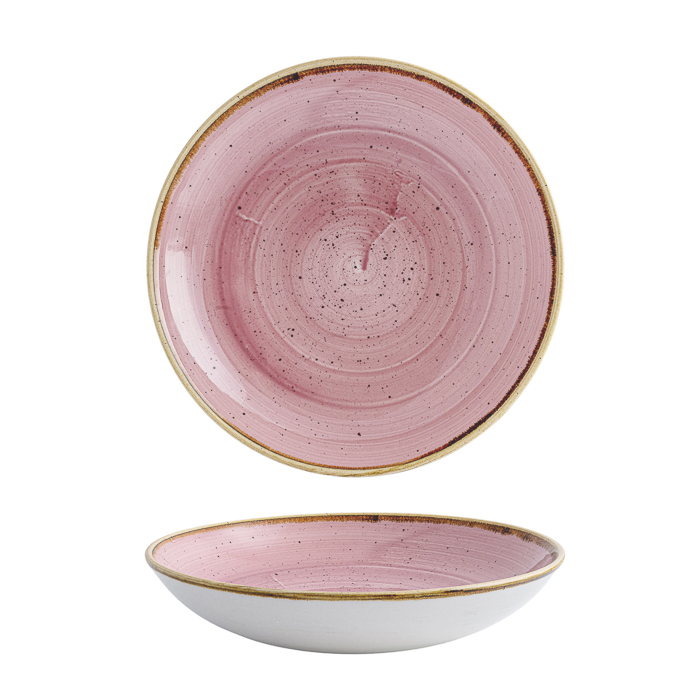 Churchill Stonecast Round Coupe Bowl-248mm Ø | 1136mL Petal Pink