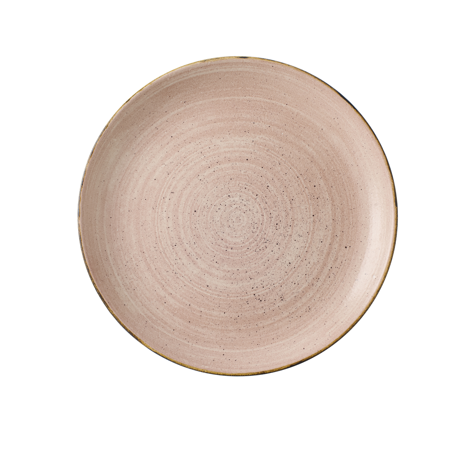 Churchill Stonecast Raw Round Plate-Coupe, 165mm Raw Terracotta