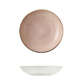 Churchill Stonecast Raw Bowl-Coupe, 182mm / 426ml Raw Terracotta