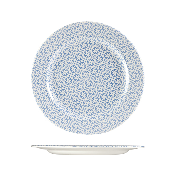 Churchill Moresque Round Plate-276mm, Blue Blue