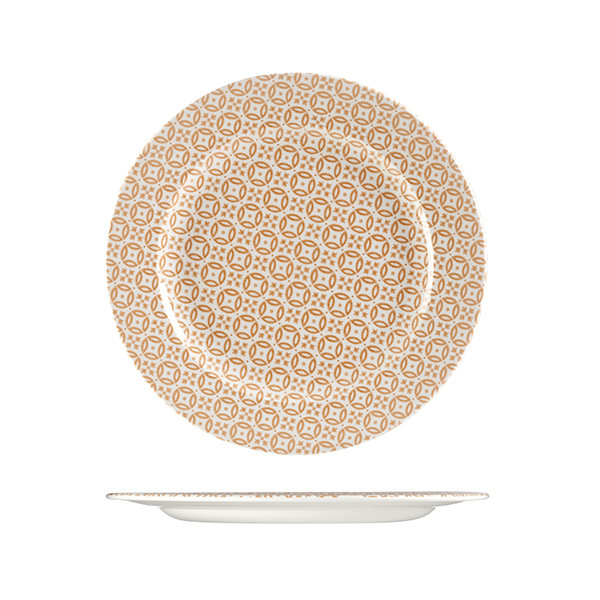 Churchill Moresque Round Plate-276mm, Orange Orange