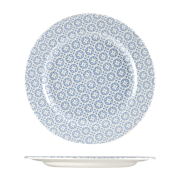 Churchill Moresque Round Plate-305mm, Blue Blue