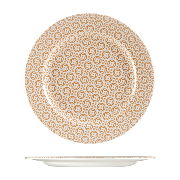 Churchill Moresque Round Plate-305mm, Orange Orange