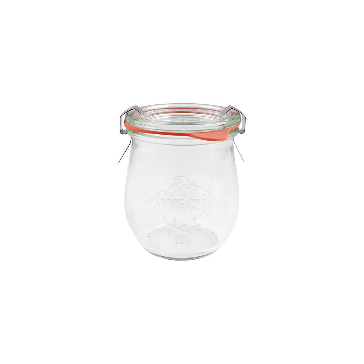 Complete Weck Glass Jars W/Lid/Seal 220ml 70x80mm 