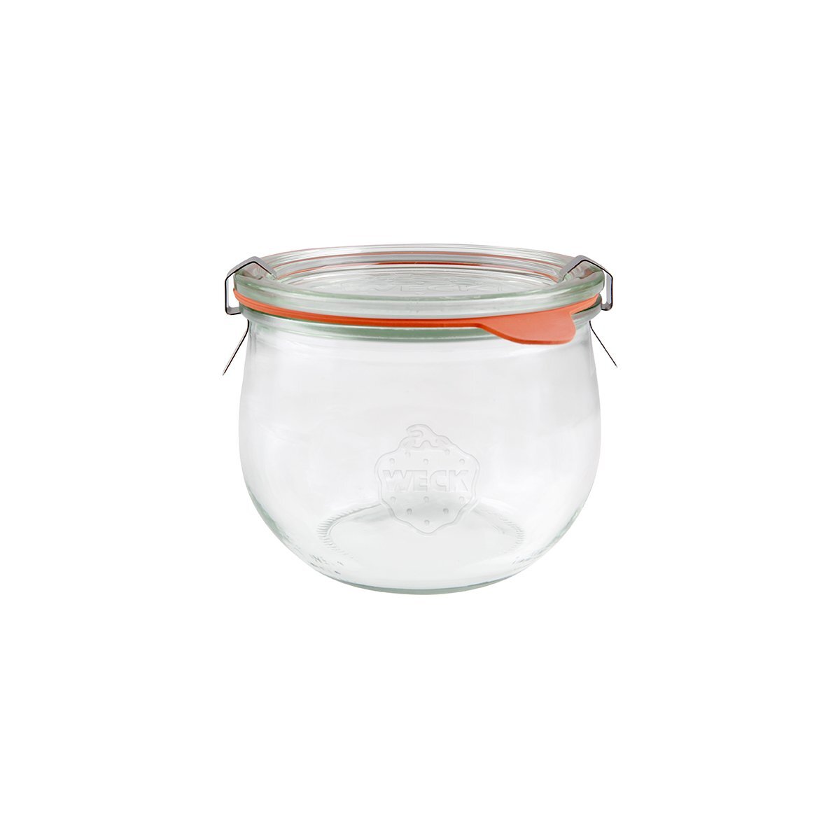 Complete Weck Tulip Glass Jar W/Lid 580ml 100x85mm