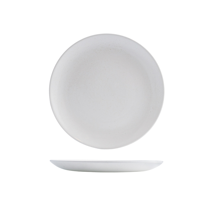 Churchill Vellum Round Coupe Plate-217mm Ø Satin White