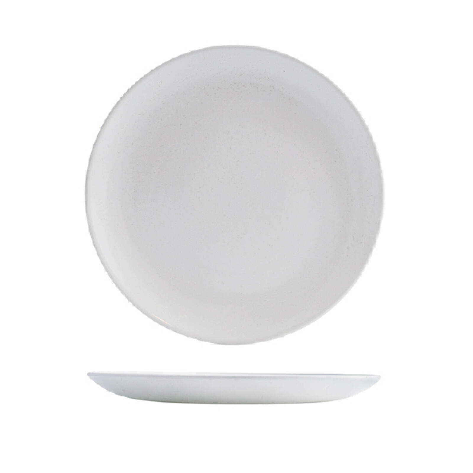 Churchill Vellum Round Coupe Plate-260mm Ø Satin White