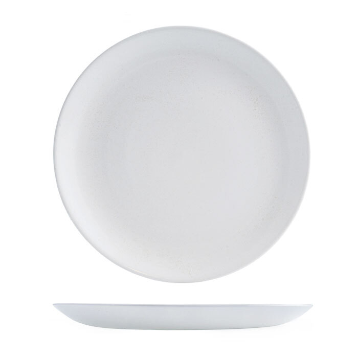 Churchill Vellum Round Coupe Plate-288mm Ø Satin White