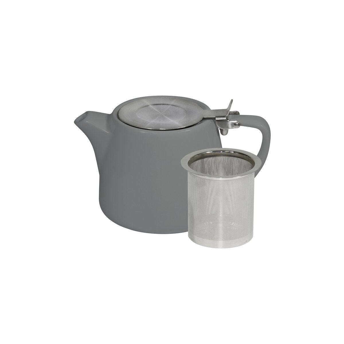 Brew-French Grey Stackable Teapot 500ml Ss Infuser/Lid