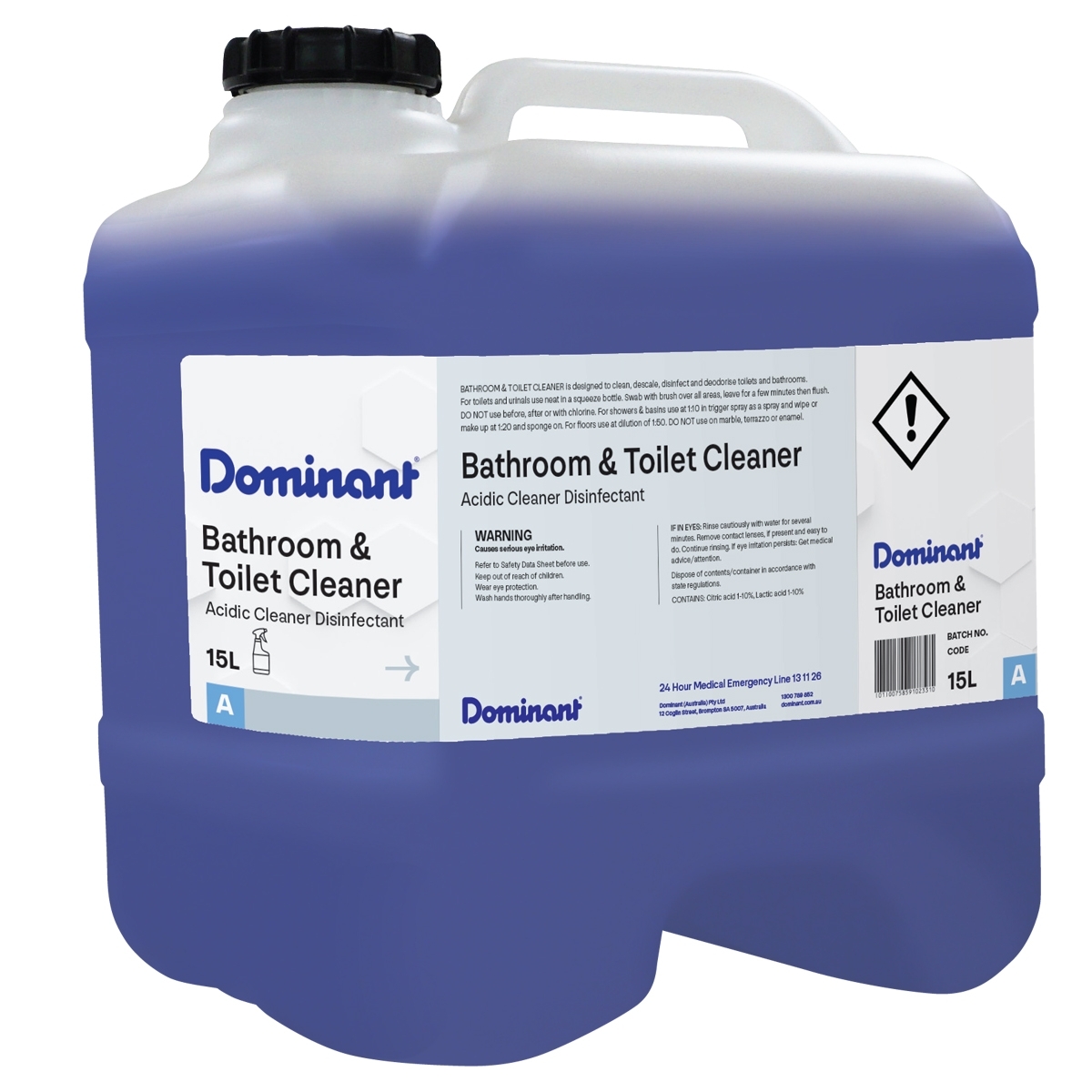 Bathroom and Toilet Cleaner 15L Drum