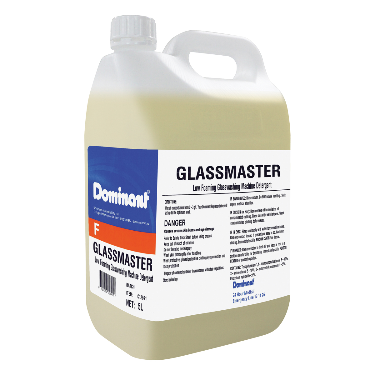 Glassmaster Glasswashing Detergent 5L Bottle