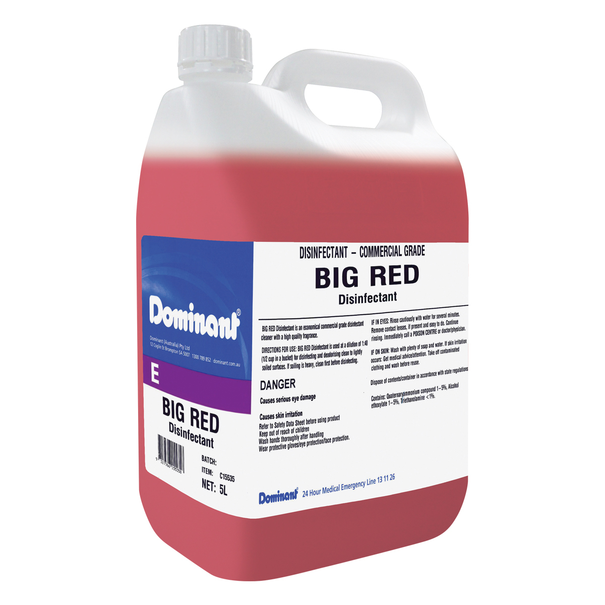 Big Red Disinfectant 5L Bottle