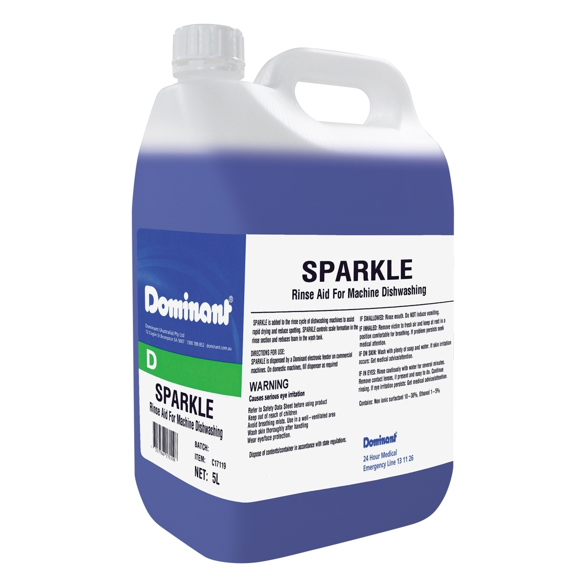 Sparkle Rinse Aid 5L Bottle