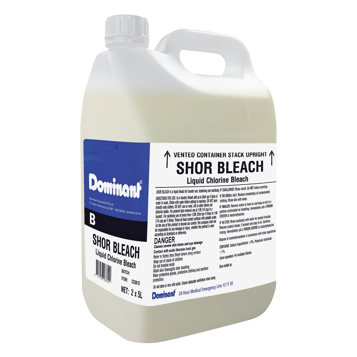 Shor Bleach 5L Bottle