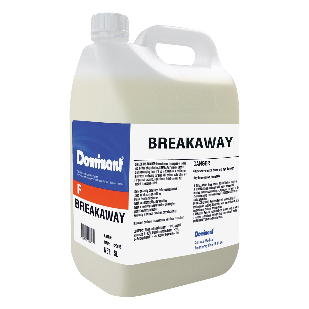 Breakaway Floor Degreaser 5L Bottle