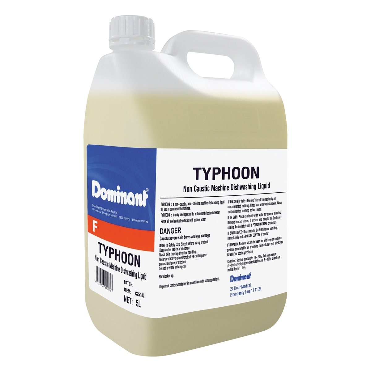 Typhoon Dishwashing Liquid 5L Bottle