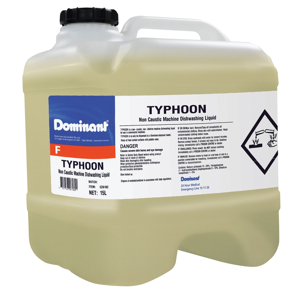 Typhoon Dishwashing Liquid 15L Drum