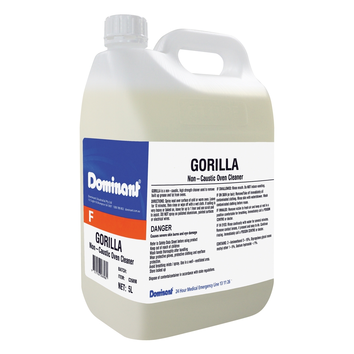 Gorilla Oven/Grill Cleaner 5L Bottle