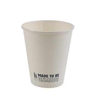 DW Paper Coffee Cup 8oz Squat- "Made to be Unmade"- 225ml R90mm 500 90x56x85mm FSC Mix