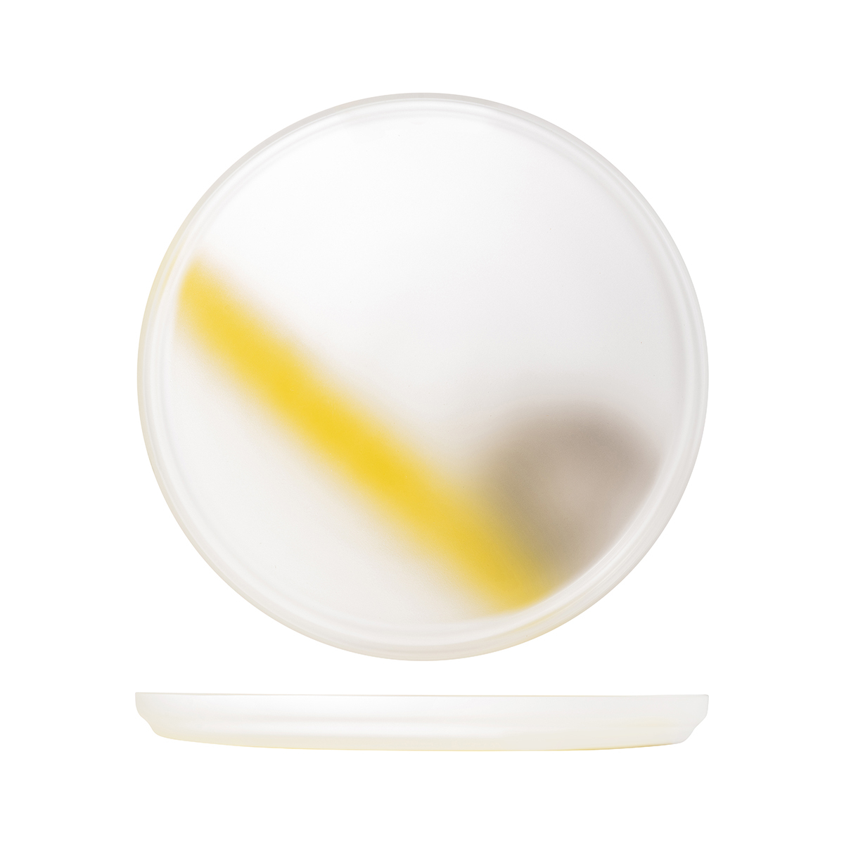 Nude Pigmento Serving Dish-350mm Ø Yellow/Grey