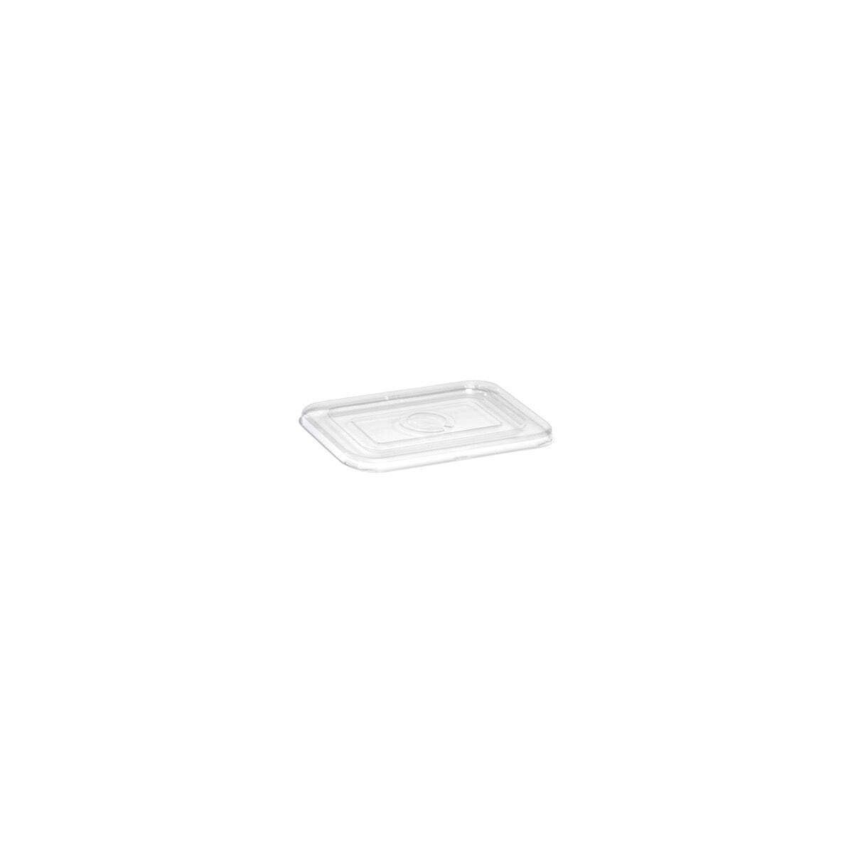 Sugarcane Range Rectangular Container RPET Lid 138x98x18mm 1000s