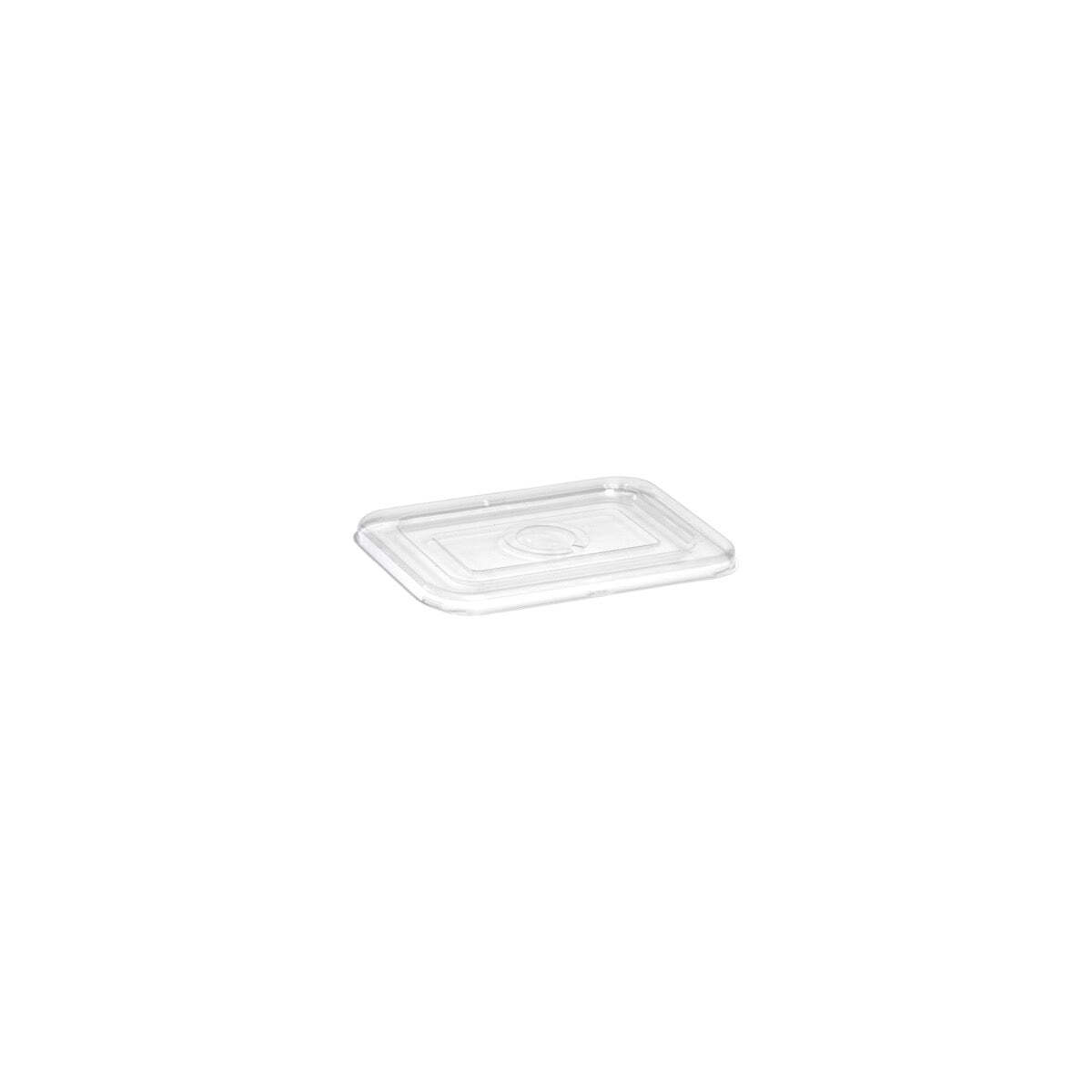 Sugarcane Range Rectangular Container RPET Lid 176x122x18mm 500s