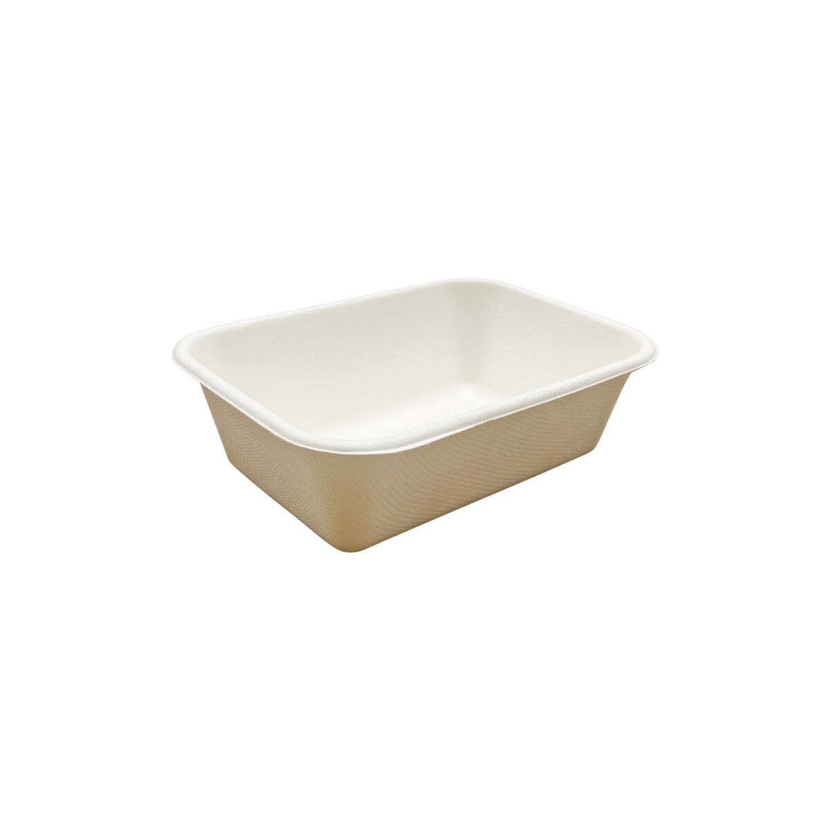 Sugarcane Range Rectangular Container Base 181x126x18mm / 1000ml 300s