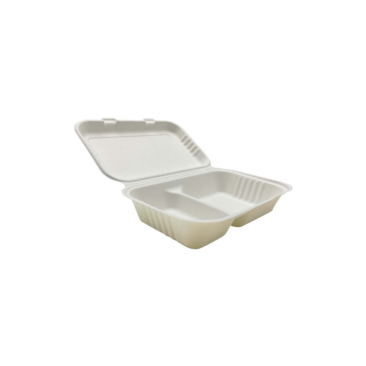 Sugarcane Range Clam Shell 2 Compartment 155x230x40mm 500s