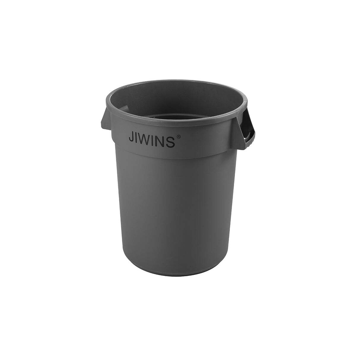 Jiwins Round Recycle Bin Grey Pe 557x693mm 121Lt