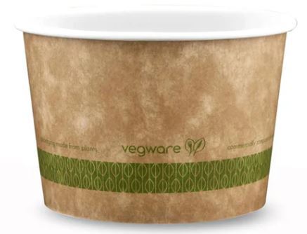 12oz (360ml) PLA-Lined Paper Bowl - Kraft - 115 Series