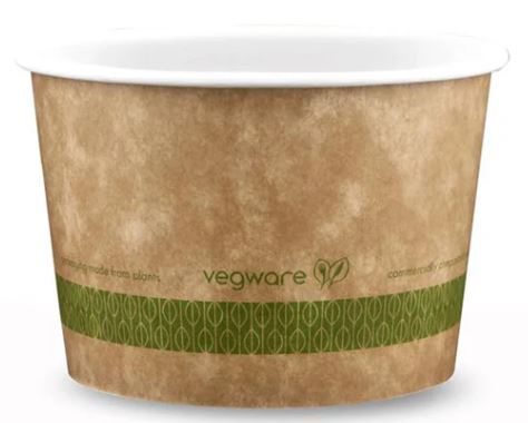 16oz (500ml) PLA-Lined Paper Bowl - Kraft - 115 Series